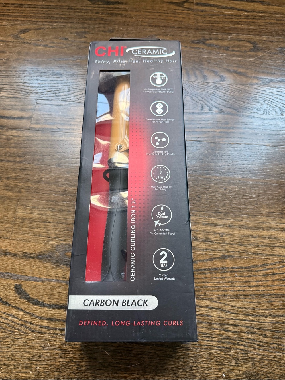CHI Ceramic Carbon Black 1.5" Curling Iron